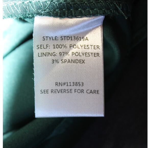 NWT! Sugarlips Belen One Shoulder Satin Ruched Midi Dress Green Women’s M - Picture 9 of 9